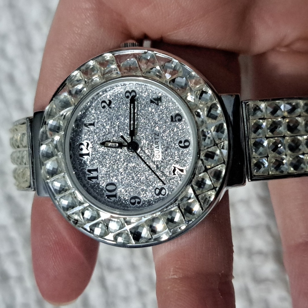Silver Rhinestone Watch - Picture 2 of 4
